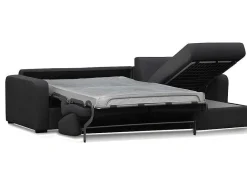 Express Hoekbedbank Flavien - Omkeerbare Hoek - Van Stof - Antraciet-Vente-unique Outlet