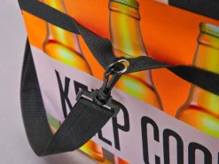 Fabo Opbergdozen Koeltas, Kruk, Draagriem, Zwart, Wit, Oranje.-Vente-unique Discount
