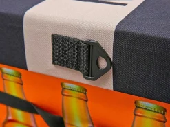 Fabo Opbergdozen Koeltas, Kruk, Draagriem, Zwart, Wit, Oranje.-Vente-unique Discount