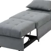 Fauteuil Aanpasbaar Van Stof Lesna - Grijs-Vente-unique