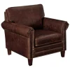 Fauteuil Cassandra Van Lived-In Leer - Bruin-LINEA SOFA Clearance