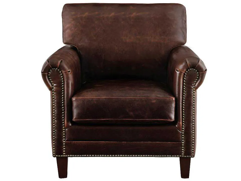 Fauteuil Cassandra Van Lived-In Leer - Bruin-LINEA SOFA Clearance