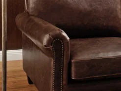 Fauteuil Cassandra Van Lived-In Leer - Bruin-LINEA SOFA Clearance