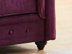 Fauteuil Chesterfield - Fluweel Paars-Vente-unique Sale
