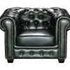 Fauteuil Chesterfield Brenton 100% Buffelleer - Empire Groen-LINEA SOFA Outlet