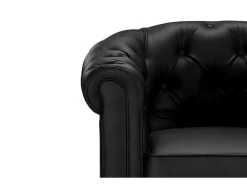 Fauteuil Chesterfield Van Kunstleer - Wit-Vente-unique Hot