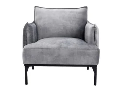 Fauteuil Grijs Fluweel Joel-Vente-unique New