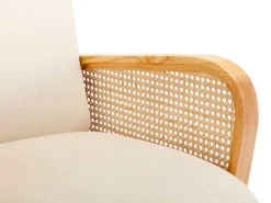 Fauteuil In Beige Fluweel Onani-Vente-unique Best