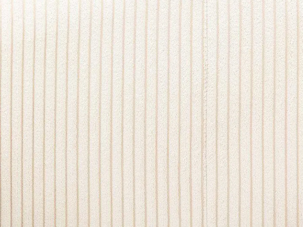 Fauteuil In Gebroken Wit Ribfluweel Ossana-Vente-unique Clearance