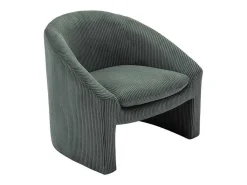 Fauteuil In Groen Ribfluweel Ossana-Vente-unique Online