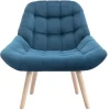 Fauteuil Van Blauwgroen Fluweel - Luosto-Vente-unique