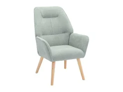 Fauteuil Van Blauwgroene Stof Osimo-Vente-unique Outlet