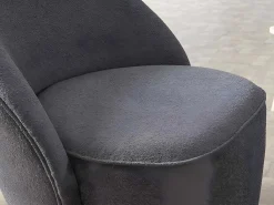 Fauteuil Van Boucle Stof - Antraciet - Elfira-PASCAL MORABITO Outlet