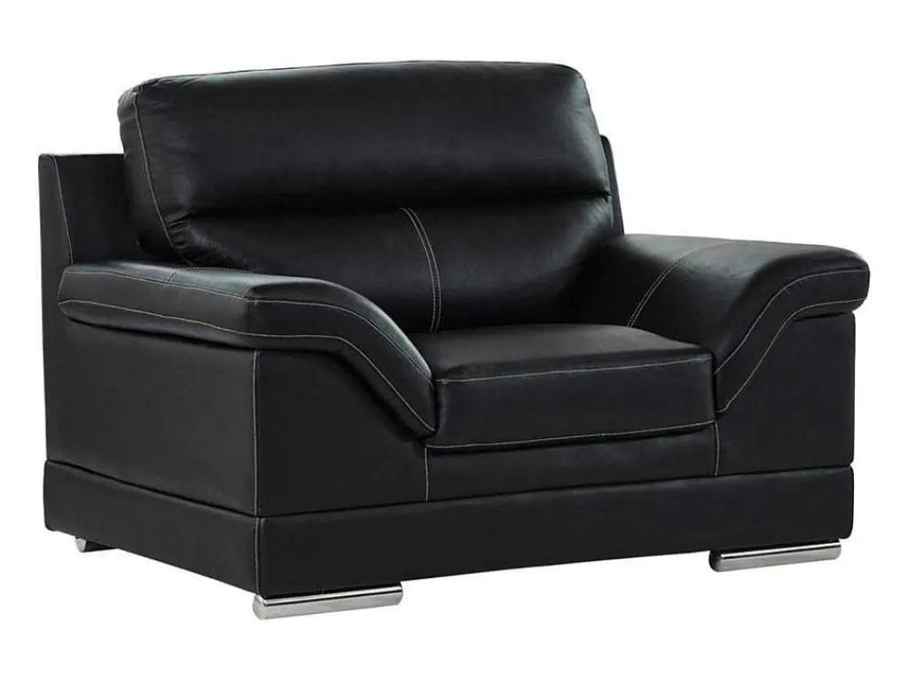 Fauteuil Van Buffelleer Monika - Zwart-Vente-unique Hot