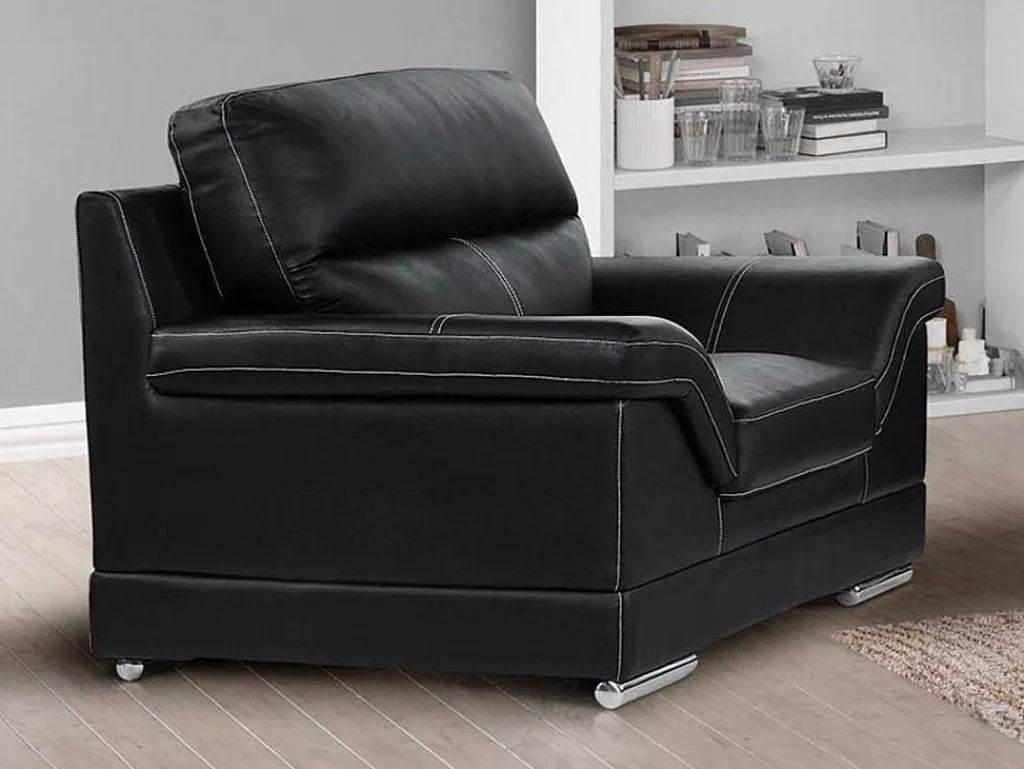 Fauteuil Van Buffelleer Monika - Zwart-Vente-unique Hot