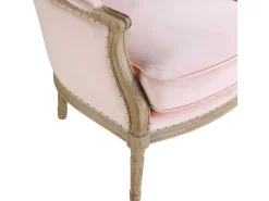 Fauteuil Van Fluweel Alienor Pastel Roze-Vente-unique