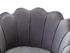 Fauteuil Van Fluweel Dandelion - Antraciet - Van-PASCAL MORABITO Online