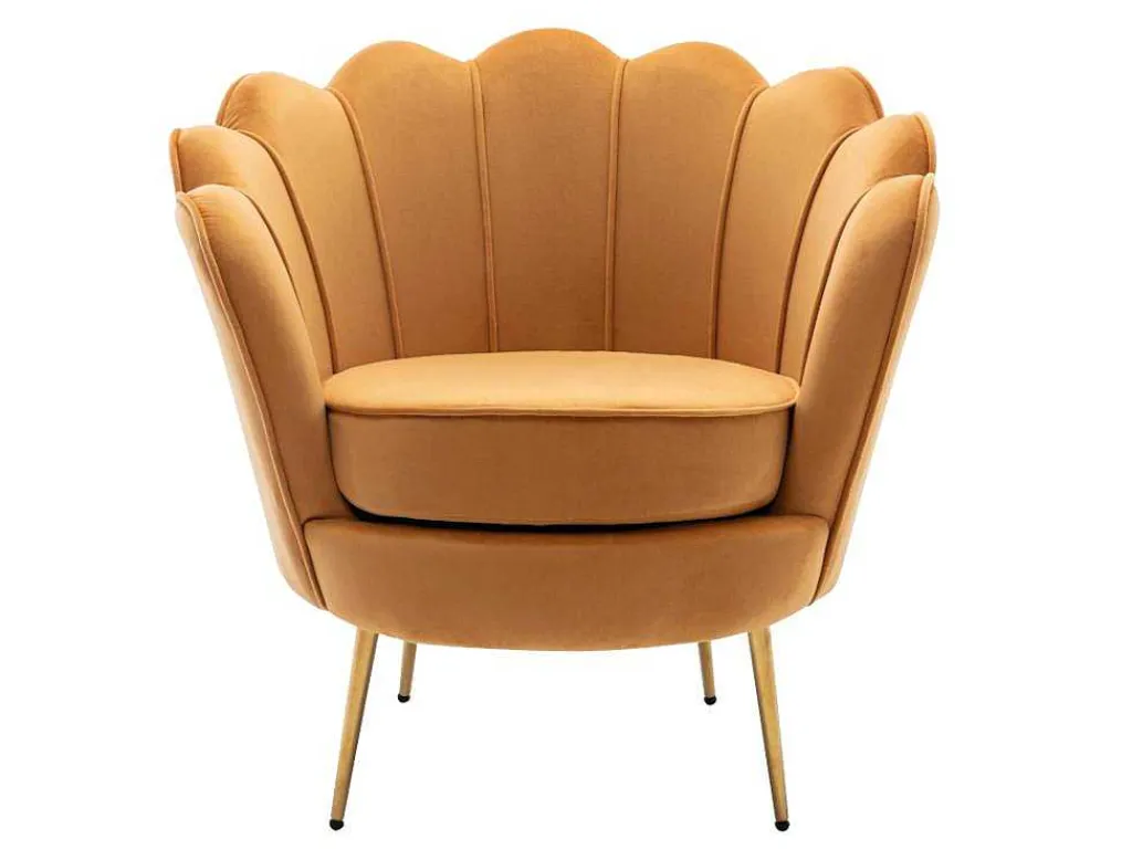 Fauteuil Van Fluweel Dandelion - Mosterdgeel - Van-PASCAL MORABITO Hot