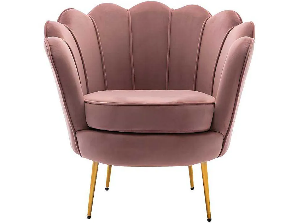 Fauteuil Van Fluweel Dandelion - Roze - Van-PASCAL MORABITO Clearance