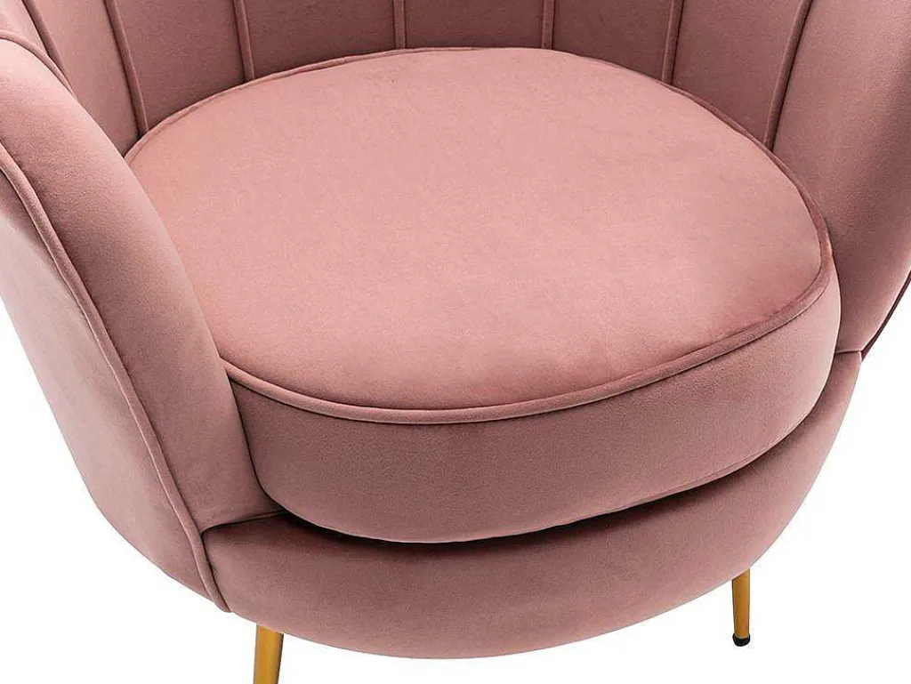 Fauteuil Van Fluweel Dandelion - Roze - Van-PASCAL MORABITO Clearance