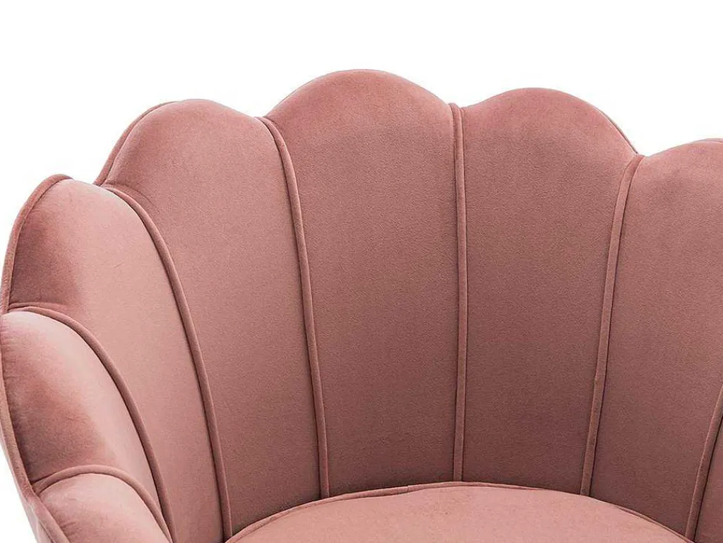 Fauteuil Van Fluweel Dandelion - Roze - Van-PASCAL MORABITO Clearance