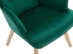 Fauteuil Van Fluweel Vately - Groen-Vente-unique Sale