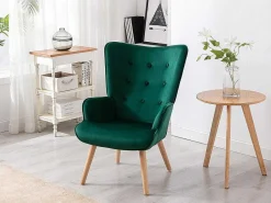 Fauteuil Van Fluweel Vately - Groen-Vente-unique Sale