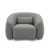 Fauteuil Van Grijze Stof Stefian-Vente-unique Best