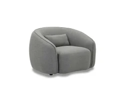Fauteuil Van Grijze Stof Stefian-Vente-unique Best