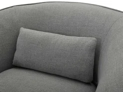 Fauteuil Van Grijze Stof Stefian-Vente-unique Best