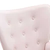Fauteuil Van Roze Velours Vately-Vente-unique Discount