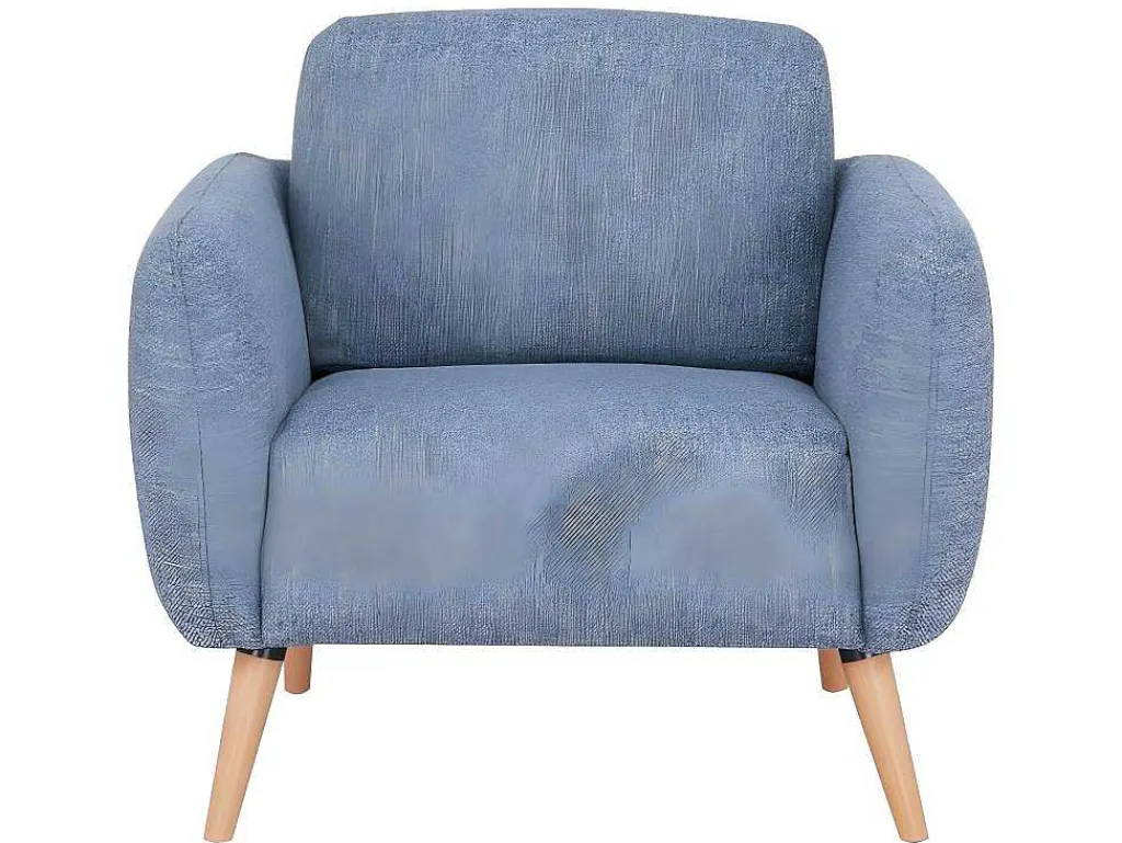 Fauteuil Van Stof Magelan - Lichtblauw-Vente-unique