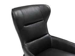 Fauteuil Van Zwart Buffelleder Dinnia-LINEA SOFA Online