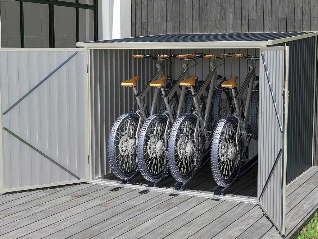 Fietsberging Van Antracietgrijs Gegalvaniseerd Staal 4M Voor 4 Fietsen - Niki-EXPERTLAND Best