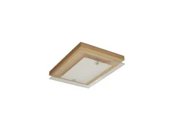 Finn Plafondlamp, Eik, Chroom, Wit, 29X21X6,5 Cm,-EPIKASA Discount