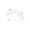 Finn Plafondlamp, Eik, Chroom, Wit, 57X29X6,5 Cm,-EPIKASA Clearance