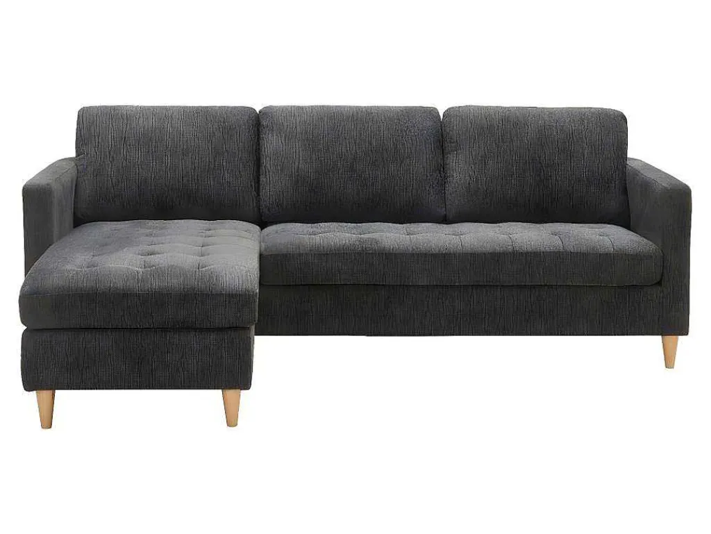 Firenze Bank Met Chaise Longue Donkergrijs.-Vente-unique