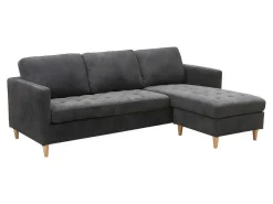 Firenze Bank Met Chaise Longue Donkergrijs.-Vente-unique