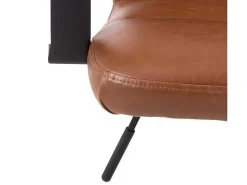 Flaro Kantoorstoel Met Armleuningen Pu Kunstleer Bruin.-Vente-unique Outlet