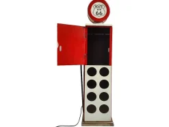 Flessenrek Met Lamp 8 Flessen - H.112 Cm - Wit - Pomp Links - Drive-In-OZAIA Hot