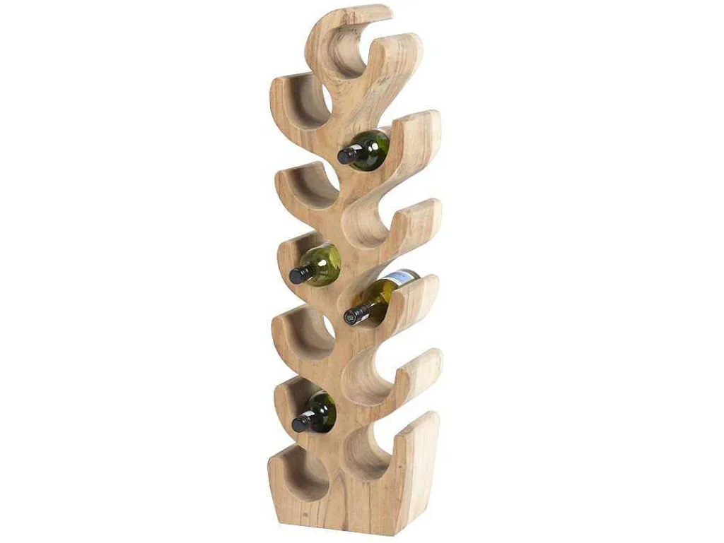 Flessenrek Van Suarhout - 12 Flessen - B28 X D19 X H100 Cm - Naturel - Guimaras-OZAIA Best