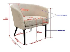 Fluffy Fauteuil Teddy Wit.-Venture Home Online
