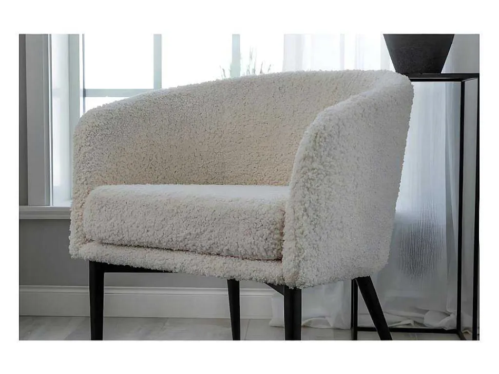 Fluffy Fauteuil Teddy Wit.-Venture Home Online
