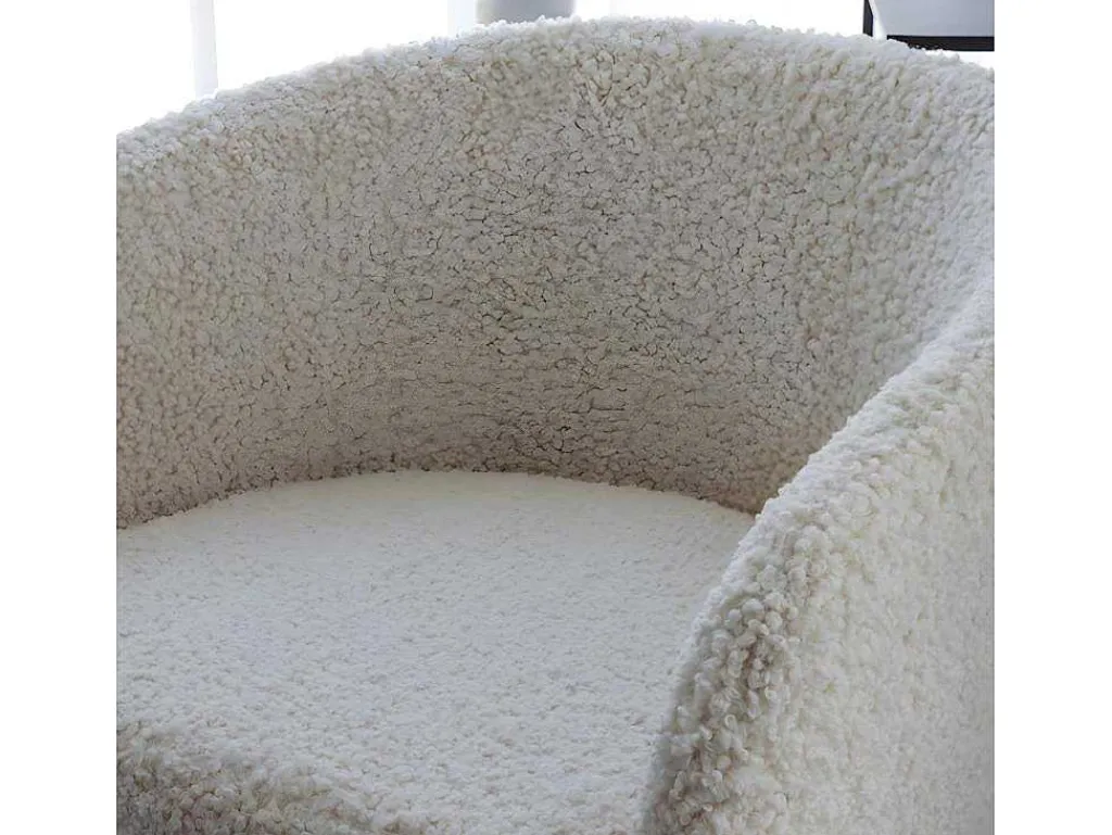 Fluffy Fauteuil Teddy Wit.-Venture Home Online