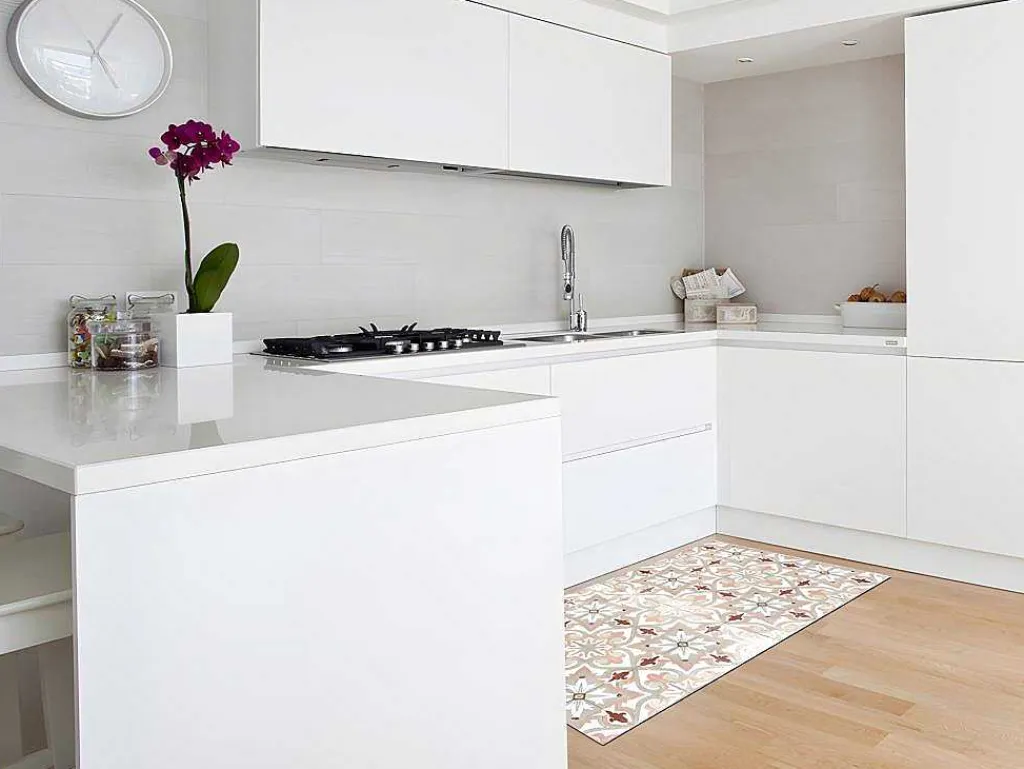 Gangtapijt Palma In Vinyl Met Tegeleffect- 66X160Cm - Multikleuren-OZAIA Online