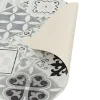 Gangtapijt Van Vinyl Met Vloertegeleffect Mosai - 66 X 160 Cm - Zwart En Wit-OZAIA Best