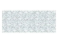 Gangtapijt Van Vinyl Met Cementtegeleffect - 66 X 160 Cm - Blauw En Wit - Princy-OZAIA Clearance