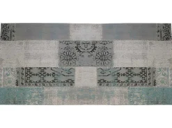 Gangtapijt Vintagestijl Turin - 100% Polyester - 80 X 200 Cm - Grijsblauw-OZAIA
