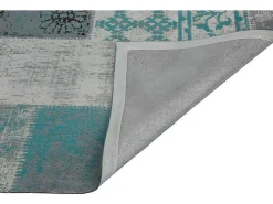 Gangtapijt Vintagestijl Turin - 100% Polyester - 80 X 200 Cm - Grijsblauw-OZAIA