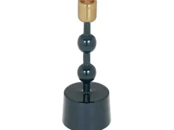 Geemailleerde Aluminium Kandelaar - H.22 Cm - Eendeblauw - Parina-OZAIA